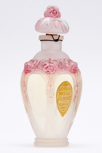 Appraisal: CORYSE Rose d'Ispahan perfume bottle in clear and frosted glass