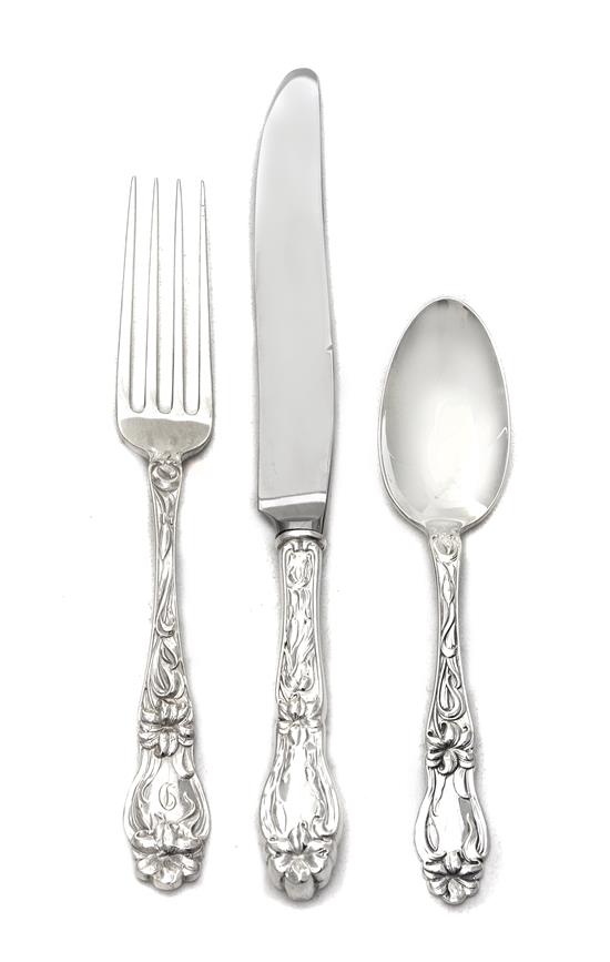 Appraisal: Sale Lot A An American Silver Flatware Service Frank M