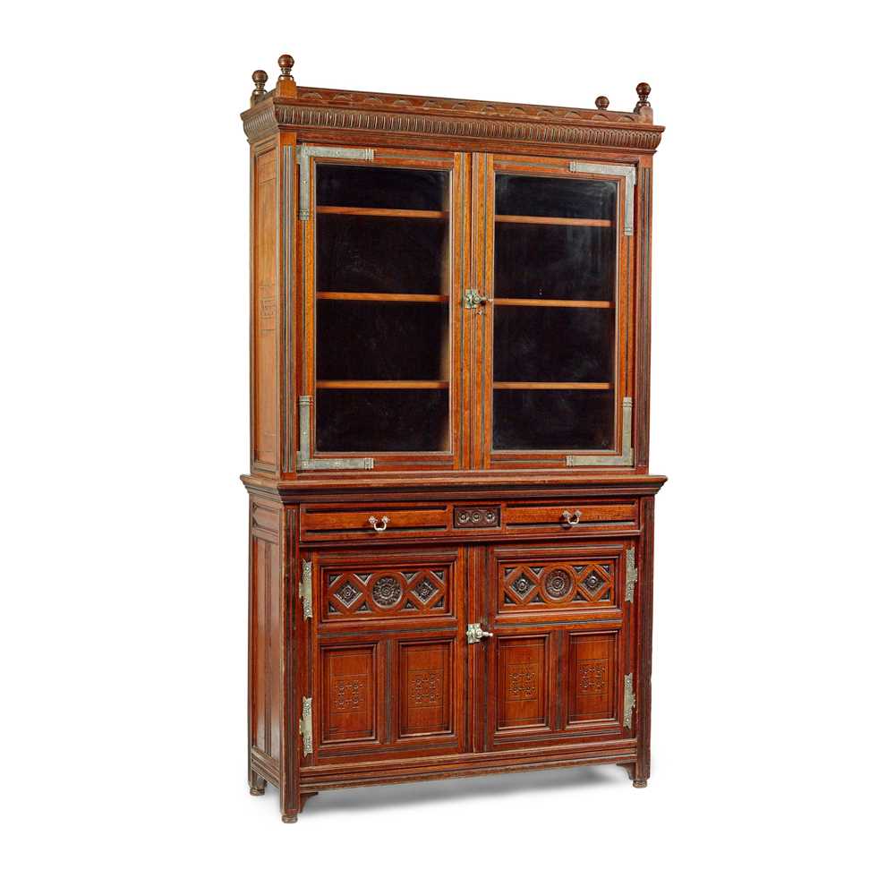 Appraisal: ENGLISH MANNER OF BRUCE J TALBERT AESTHETIC MOVEMENT BOOKCASE CABINET