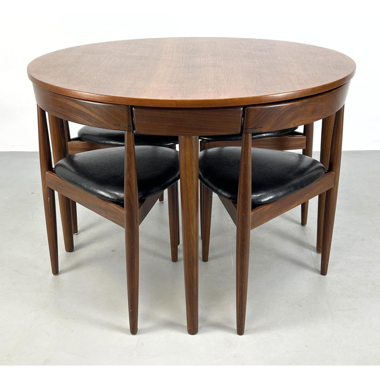 Appraisal: HANS OLSEN Dining Table and Chairs FREM ROJLE DENMARK Round