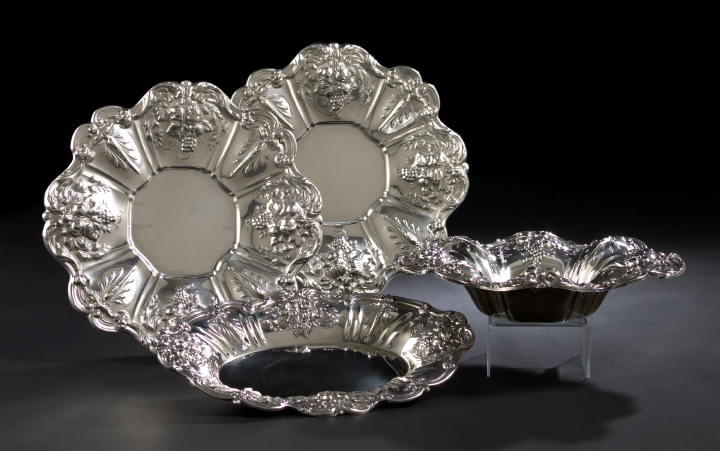 Appraisal: Francis I Sterling Silver Bread Tray the pattern introduced Reed