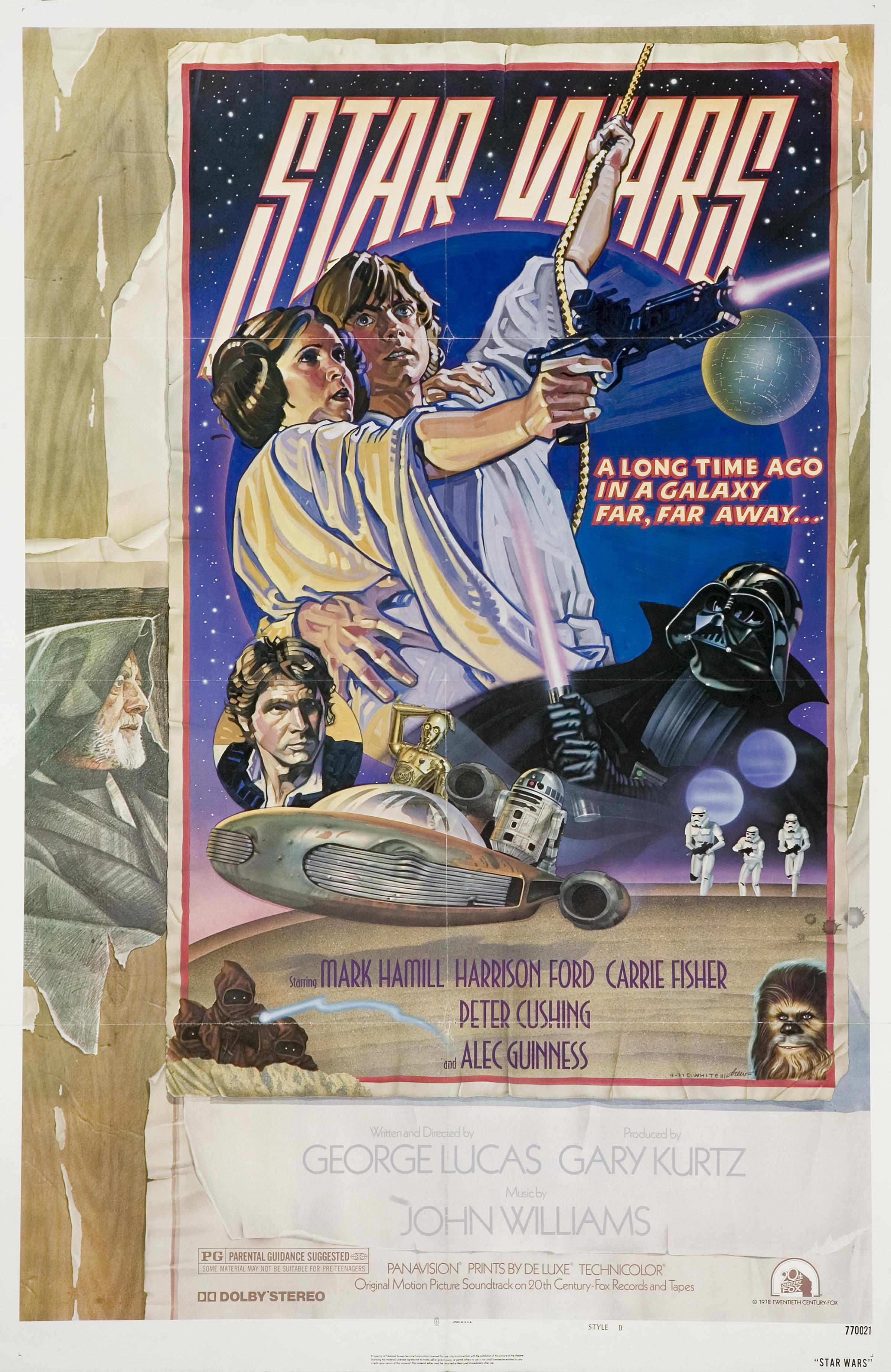 Appraisal: Star Wars th Century Fox one-sheet style D x in