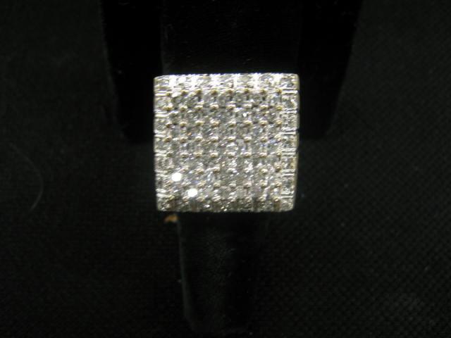 Appraisal: Man's Diamond Cluster Ring totaling carats in k yellow gold