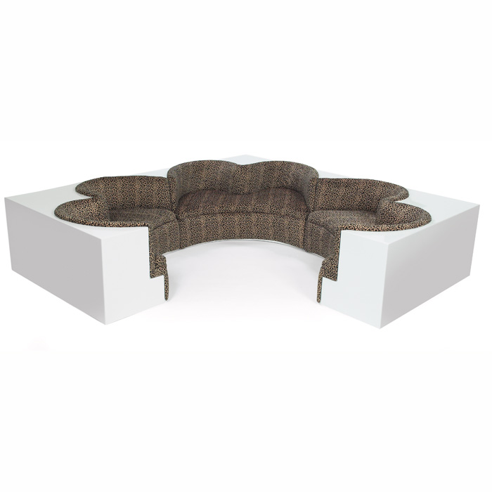 Appraisal: Archizoom Associati Safari seating unit by Poltronova imported by Stendig