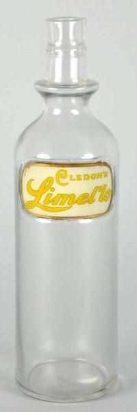 Appraisal: Cledon's Limel'lo Syrup Bottle Description Nice reverse on glass painted