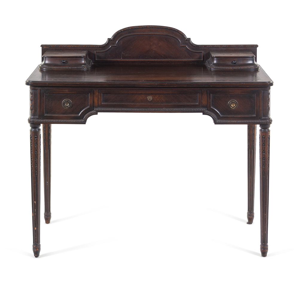 Appraisal: A Louis XVI Style Mahogany Writing Table A Louis XVI