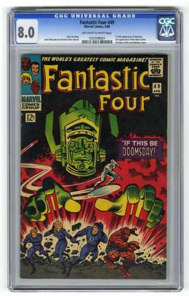 Appraisal: Fantastic Four CGC Marvel Comics Stan Lee story with Jack