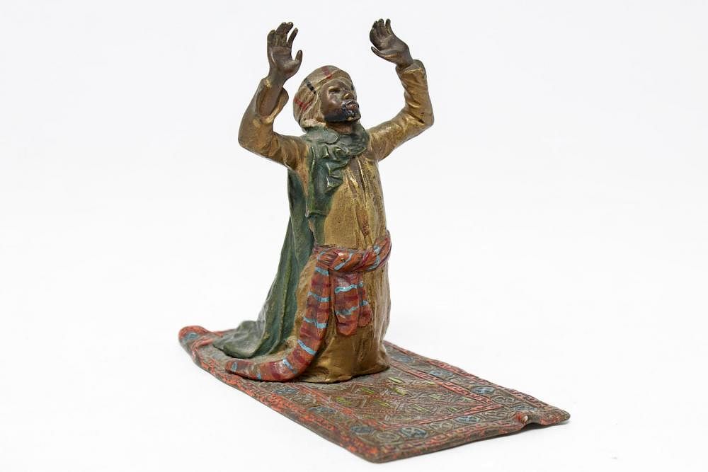 Appraisal: Franz Bergman Vienna Bronze Orientalist Sculpture Franz Bergman Austrian cold-painted