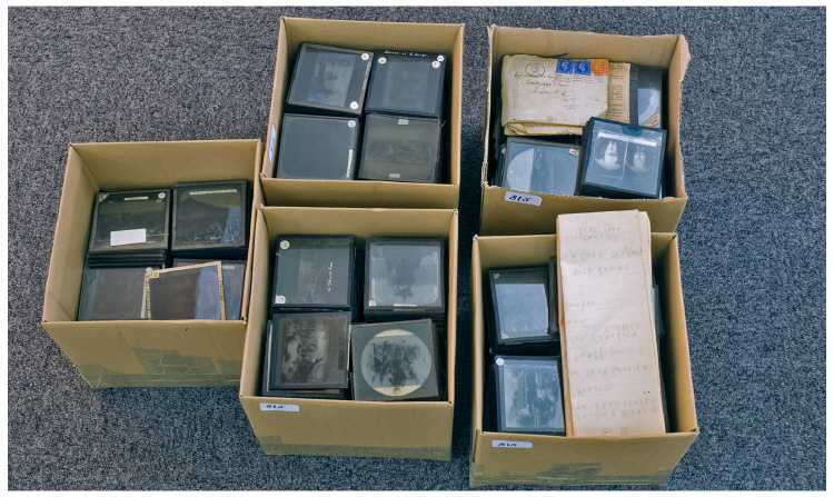 Appraisal: Collection of Approx to Magic Lantern Slides from C Slides