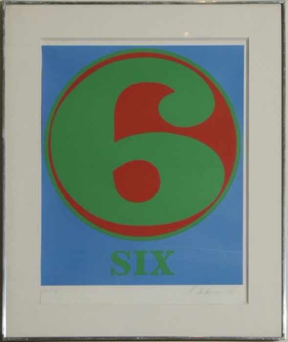 Appraisal: ROBERT INDIANA b FROM PORTFOLIO NUMBERS Serigraph in colors x