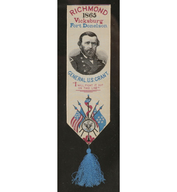 Appraisal: Three Stevengraph Presidential woven silk ribbons bookmarks General U S