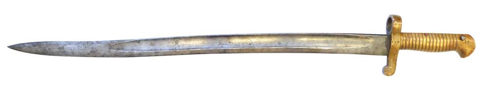 Appraisal: Civil War brass handle Sharp's saber bayonet fits above Sharp's