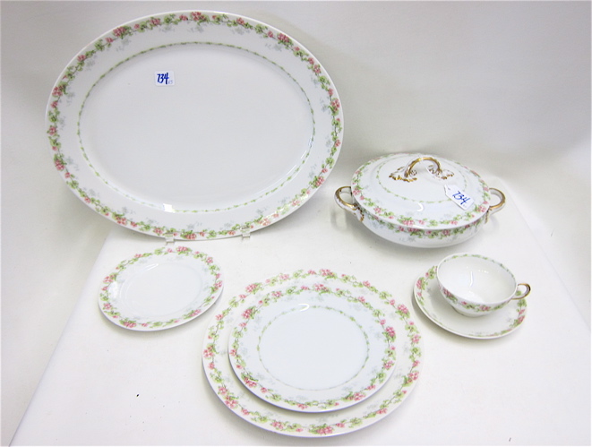 Appraisal: PIECE WM GUERIN LIMOGES CHINA SET c - having band