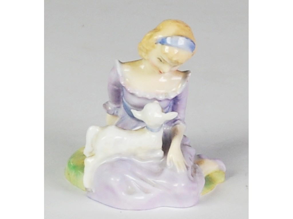 Appraisal: ROYAL DOULTON CHINA FIGURE 'Mary had a Little Lamb' HN