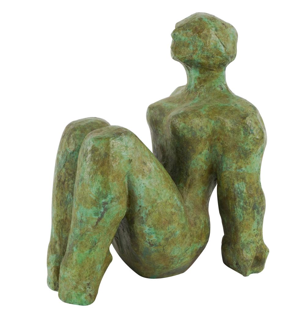 Appraisal: BARBARA BERETICH B RECLINING WOMANpatinated bronze unsigned Provenance The Estate