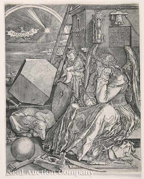 Appraisal: Johannes Wiericx Flemish - Melencolia I engraving after the D