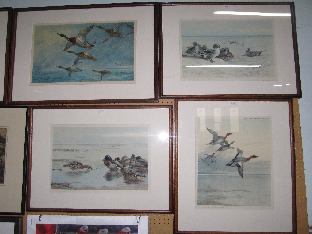 Appraisal: After ARCHIBALD THORBURN Lot comprising six various reproduction prints all