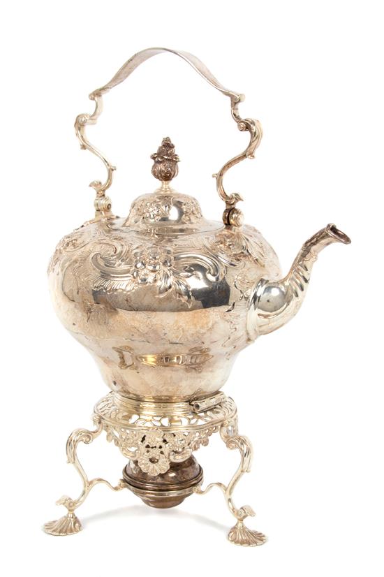 Appraisal: Sale Lot A George V English Silver Kettle on Stand