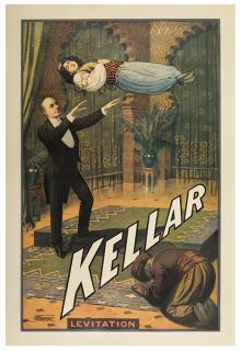 Appraisal: Kellar Harry Heinrich Keller Kellar Levitation Cincinnati Strobridge Litho ca