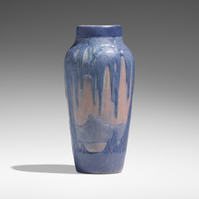 Appraisal: Anna Frances Simpson for Newcomb College Pottery TWILIGHT SCENIC VASE