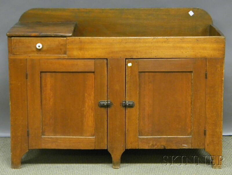 Appraisal: Country Poplar and Pine Dry Sink overall ht wd dp