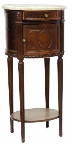 Appraisal: French Louis XVI style mahogany bedside cabinet early th c