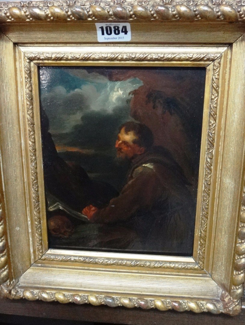 Appraisal: Flemish School th th century St Jerome oil on panel