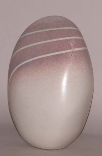 Appraisal: Small Egg Sculpture Ceramic on Ceramic Hargrave x x inches