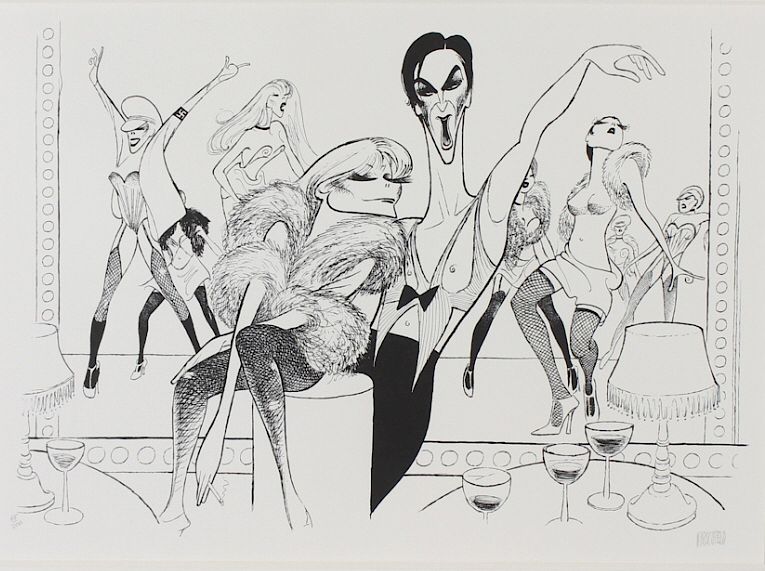 Appraisal: Al Hirschfeld Cabaret Limited Edition Litho Print Signed and numbered