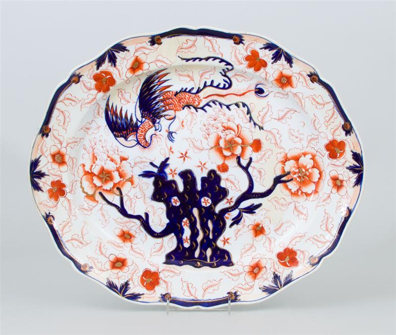 Appraisal: English Ironstone Japan Pattern Platter x x in Estimate -