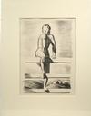 Appraisal: LITHO - 'Climbing the Bars' by Rockwell Kent - Pencil