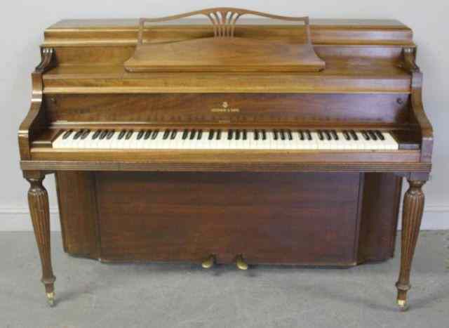 Appraisal: STEINWAY SONS Upright Piano From a Scarsdale home Dimensions ''