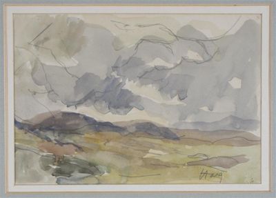 Appraisal: The Earl George A Haig b Darny Burn Signed Watercolour