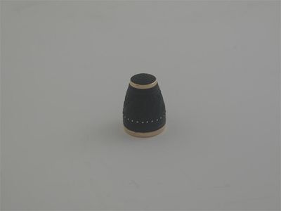 Appraisal: A th century gold mounted carved nut thimble unmarked