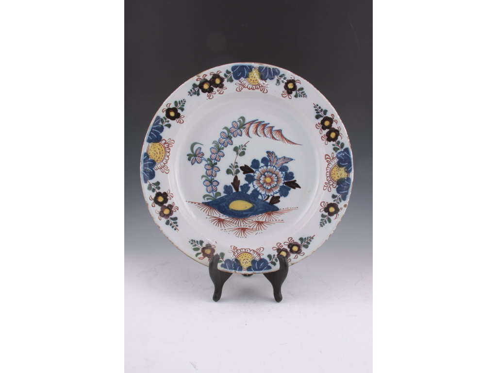 Appraisal: English Delft Charger c att Lambeth the dish has a