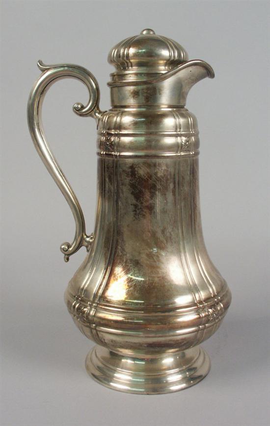 Appraisal: AMERICAN SILVER WATER PITCHER Gorham maker date stamp for height