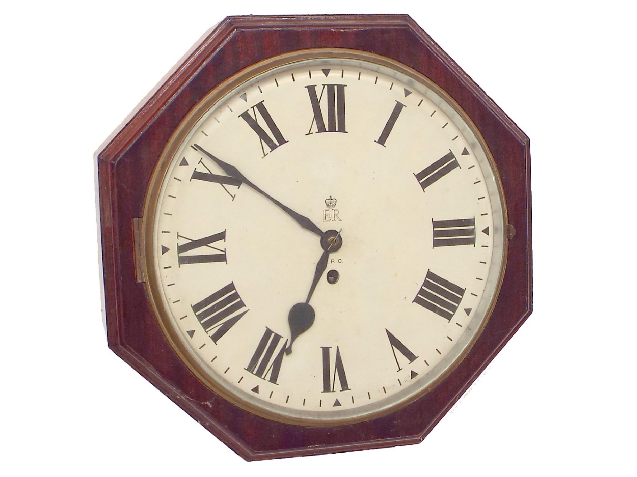 Appraisal: G P O mahogany single fusee wall dial clock inscribed