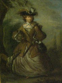 Appraisal: Dandridge Bartholomew English - Portrait of a Lady with Hound