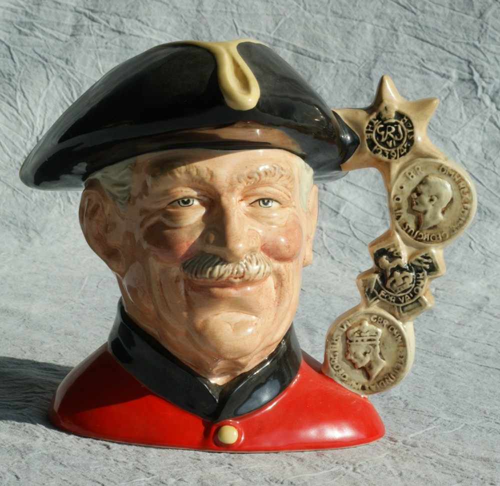 Appraisal: Royal Doulton Toby Jug Chelsea Pensioner D tall with original