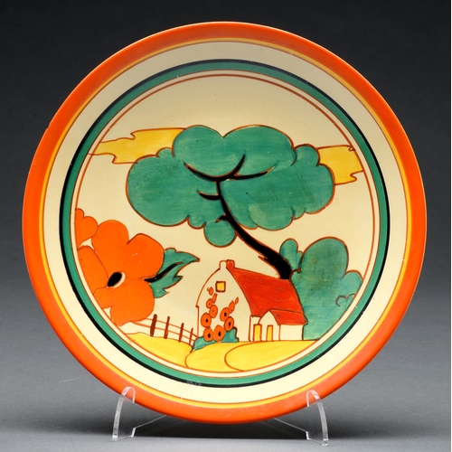 Appraisal: Clarice Cliff An A J Wilkinson Red Roofs plate cm