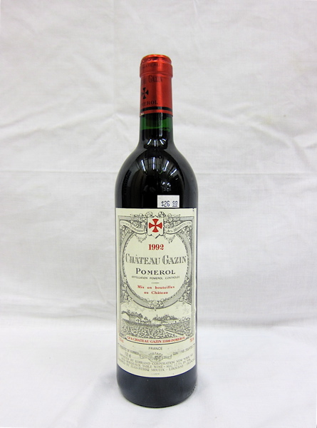 Appraisal: SEVENTEEN BOTTLES VINTAGE FRENCH RED BORDEAUX Chateau Gazin Pomerol Chateau