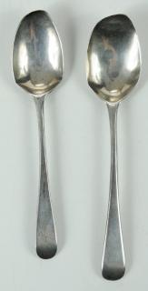 Appraisal: Two Bateman Family English Silver Spoons London both with rounded