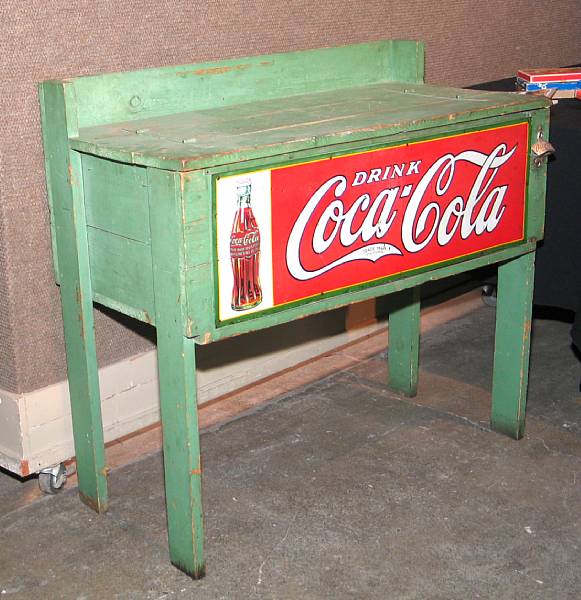 Appraisal: A Folk Country Store Cola Cooler A x x folk