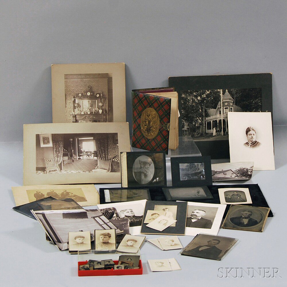 Appraisal: Group of Assorted Early Photography Related Items including several loose