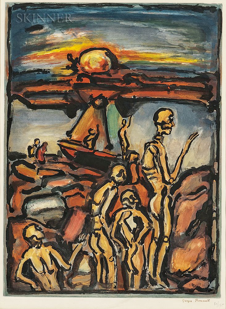 Appraisal: Georges Rouault French - La Baie de Tr pass s