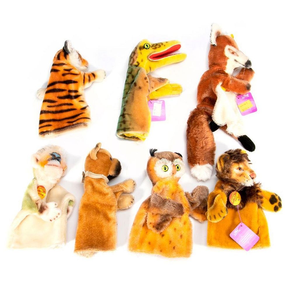 Appraisal: Vintage Steiff Hand Puppets Lot of Group of seven vintage