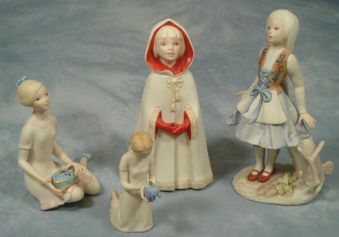 Appraisal: Cybis porcelain figurines Little Red Riding Hood Gretel Sitting Girl