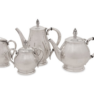 Appraisal: An American Silver Four-Piece Tea and Coffee Service International Silver