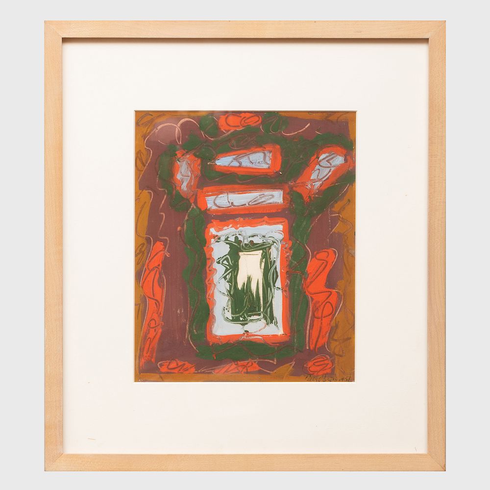 Appraisal: Betty Parsons - Untitled Gouache on paper signed 'Betty Parsons'