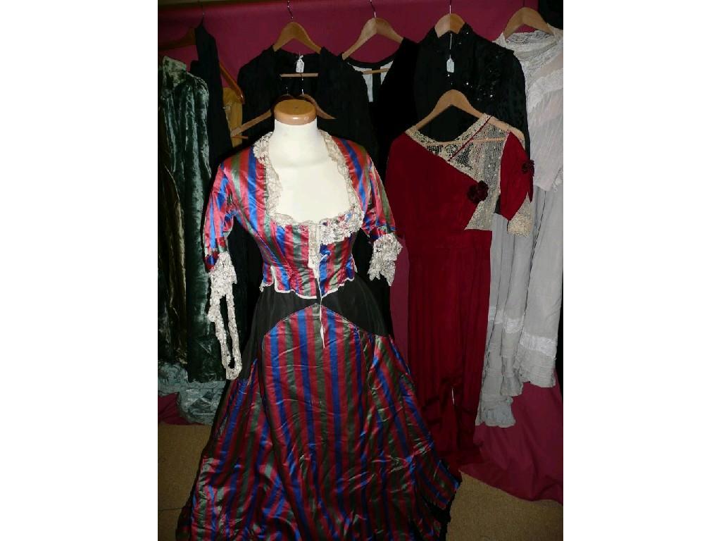 Appraisal: Victorian and Edwardian costume including beaded and sequinned black boned